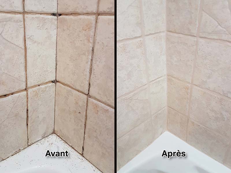 Réparation du joint de silicone d'une salle de bain